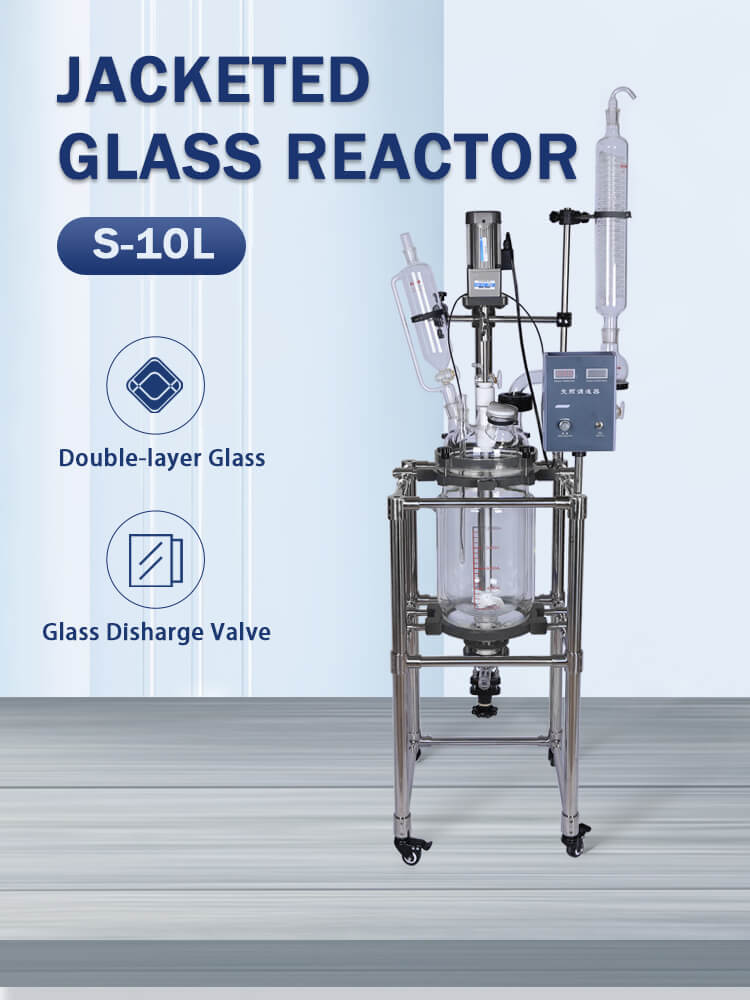 10L Jacketed Glass Reactor