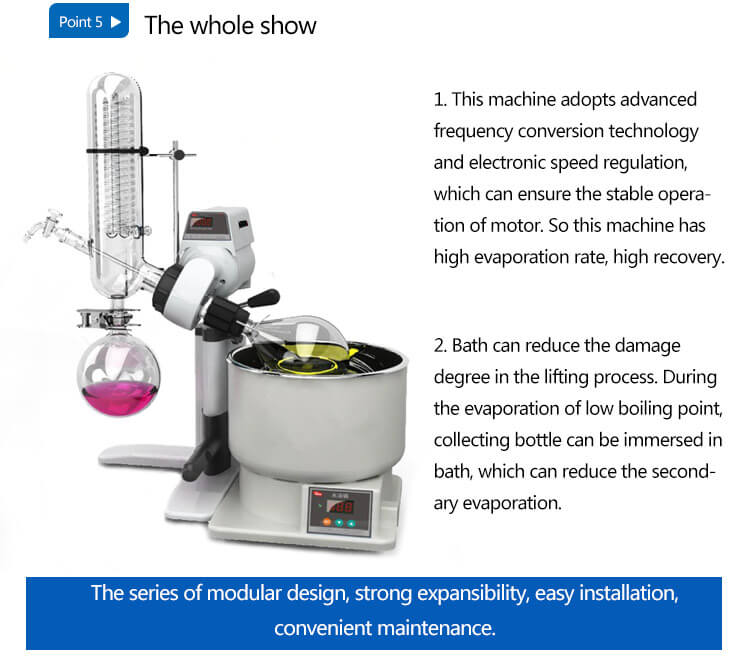 2L Small Rotary Evaporator Details