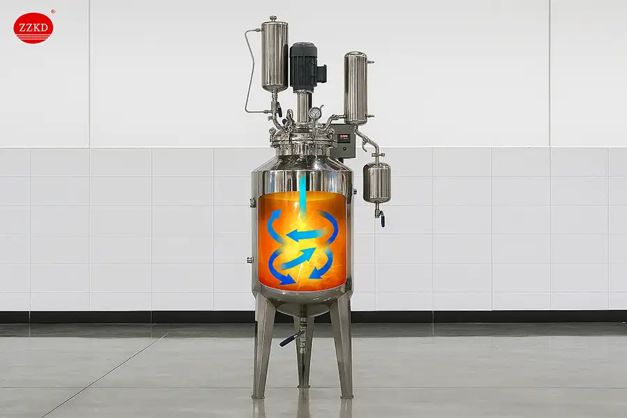 Chemical Process in Stainless Steel Reactor chemical process inside stainless steel reactor