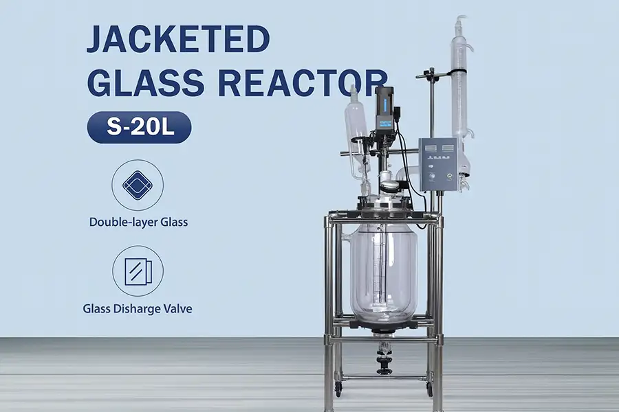 laboratory chemical glass reactor system