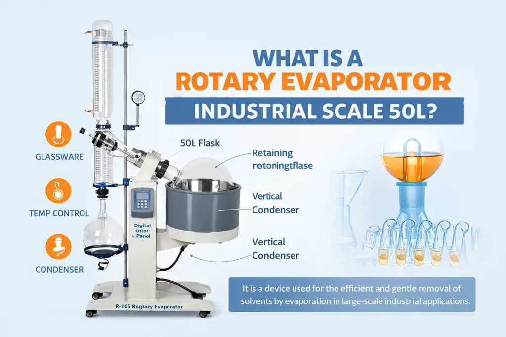 what is a rotary evaporator industrial scale 50L
