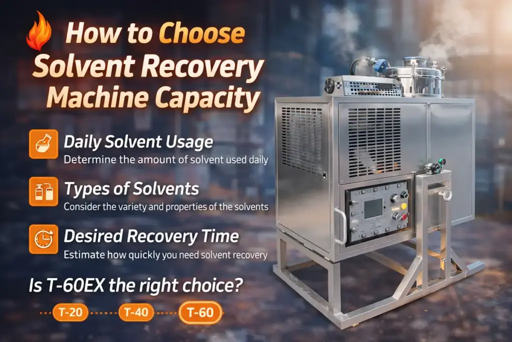 how to choose solvent recovery machine capacity