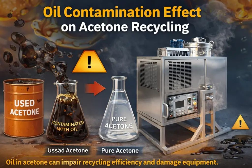 oil contamination effect on acetone recycling oil contamination effect on acetone recycling