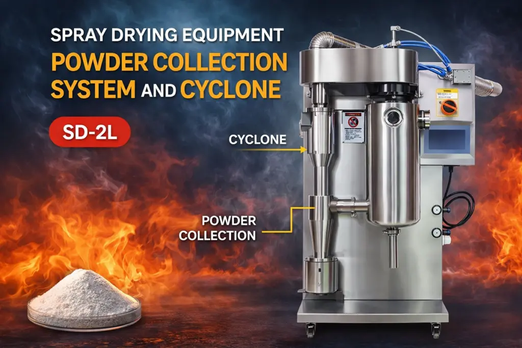 spray drying equipment powder collection system and cyclone spray drying equipment powder collection system and cyclone