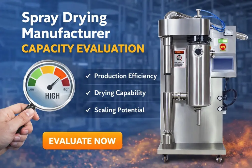spray drying manufacturer capacity evaluation