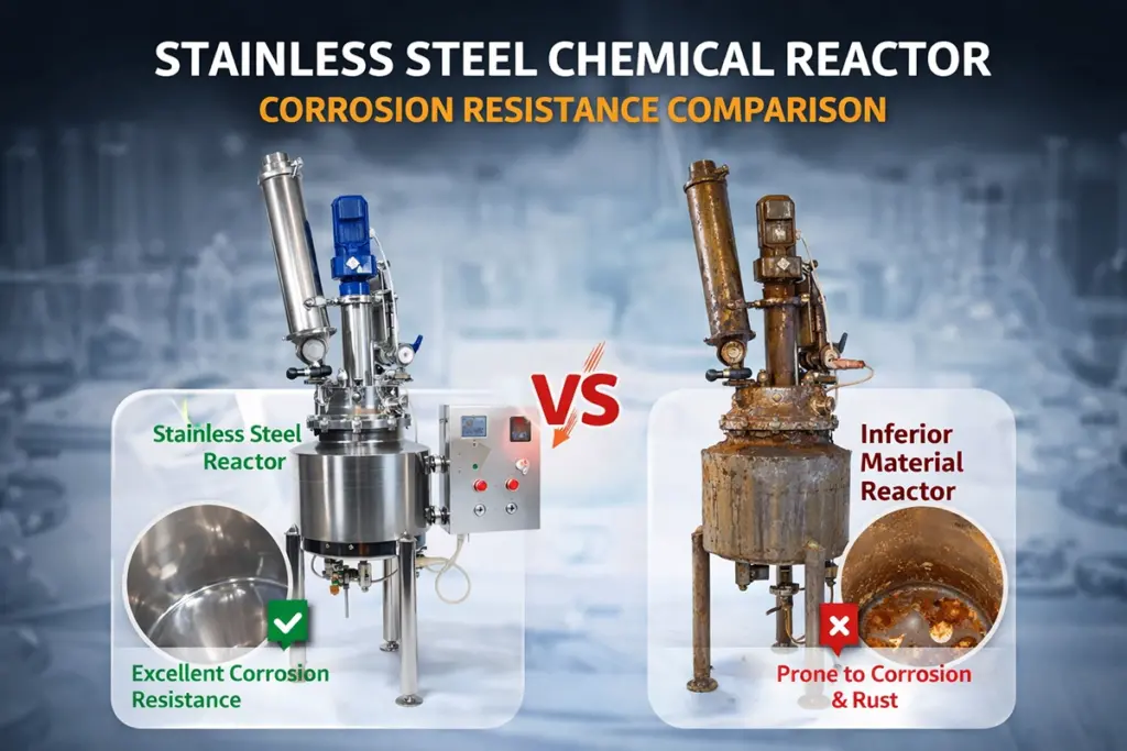 stainless steel chemical reactor corrosion resistance comparison