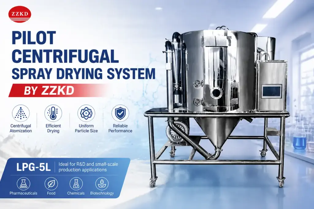 pilot centrifugal spray drying system by ZZKD