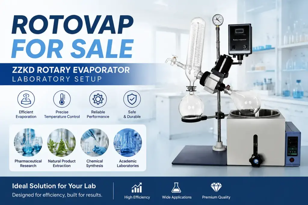 rotovap for sale ZZKD rotary evaporator laboratory setup
