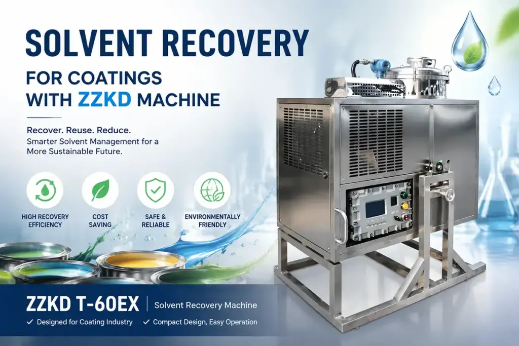 solvent recovery for coatings with ZZKD machine solvent recovery for coatings with ZZKD machine