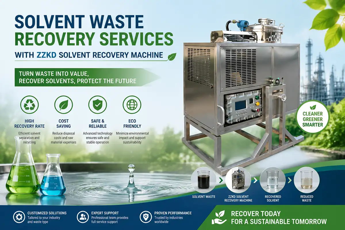 solvent waste recovery services with ZZKD solvent recovery machine solvent waste recovery services with ZZKD solvent recovery machine