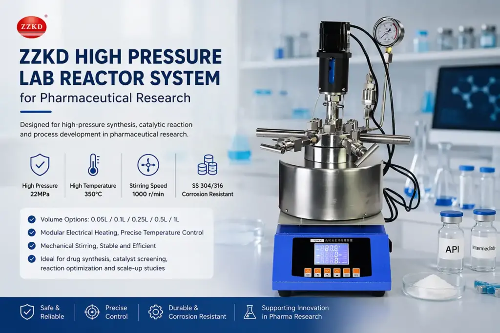 ZZKD high pressure lab reactor system for pharmaceutical research