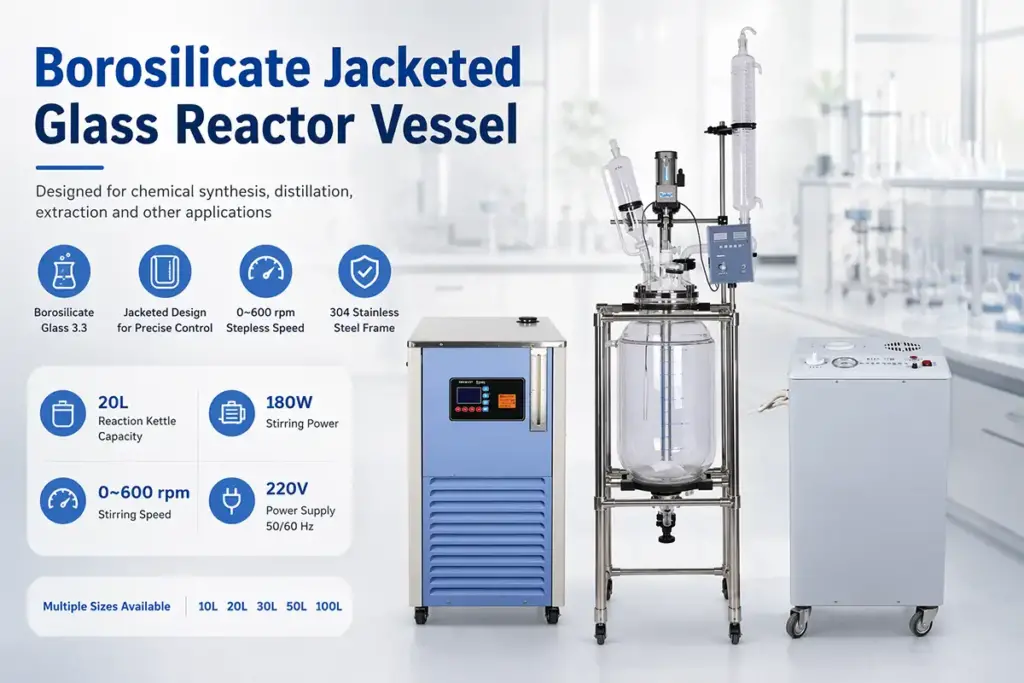 Borosilicate jacketed glass reactor vessel borosilicate jacketed glass reactor vessel