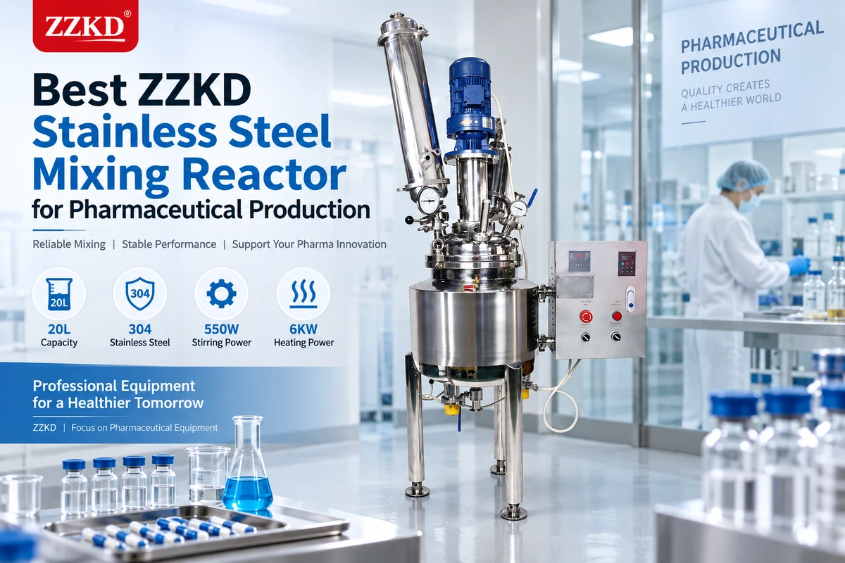 ZZKD pharmaceutical stainless steel mixing reactor best ZZKD stainless steel mixing reactor for pharmaceutical production